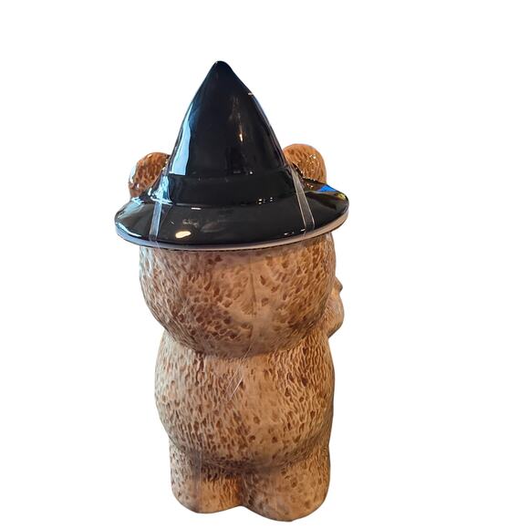 Halloween Creepy Critters Witch Teddy Bear Cookie Jar 10\